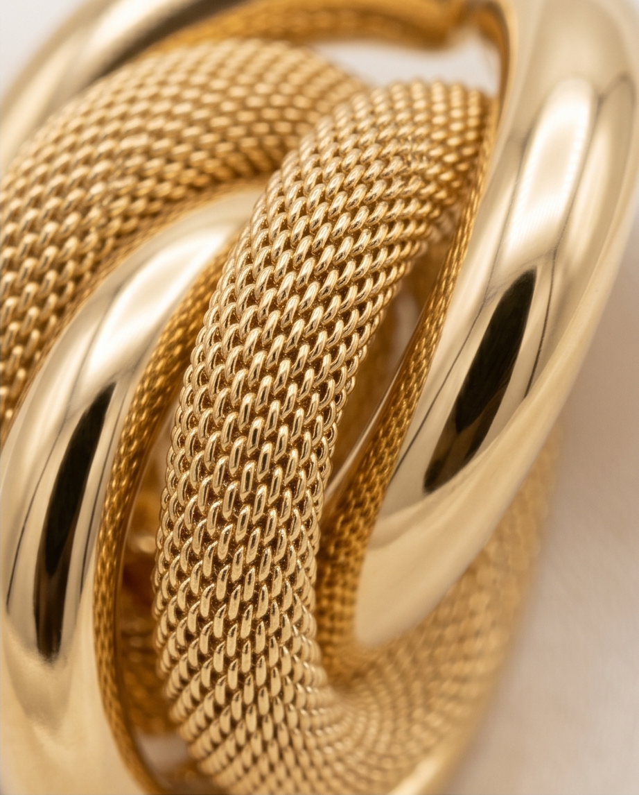 Polished and Sabi Half Hoop Earrings