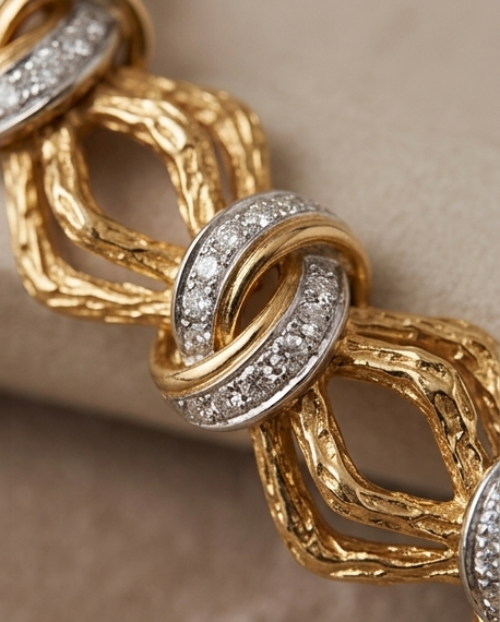 Yellow Gold and Diamond Necklace